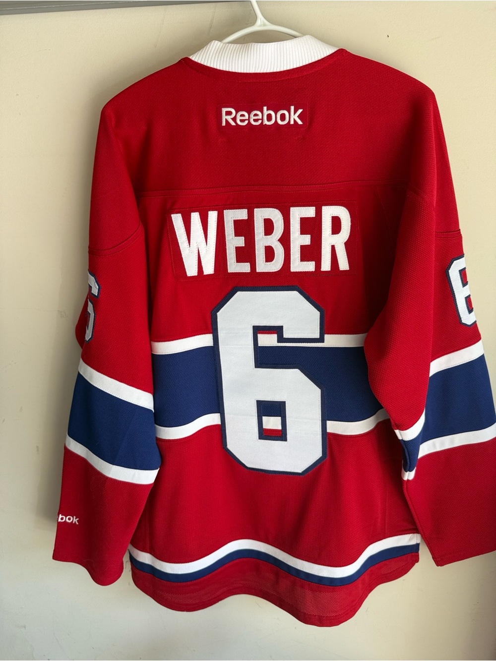 Montreal Canadiens Shea Weber #6 Reebok NHL Jersey Men’s Small Red Hockey Jersey